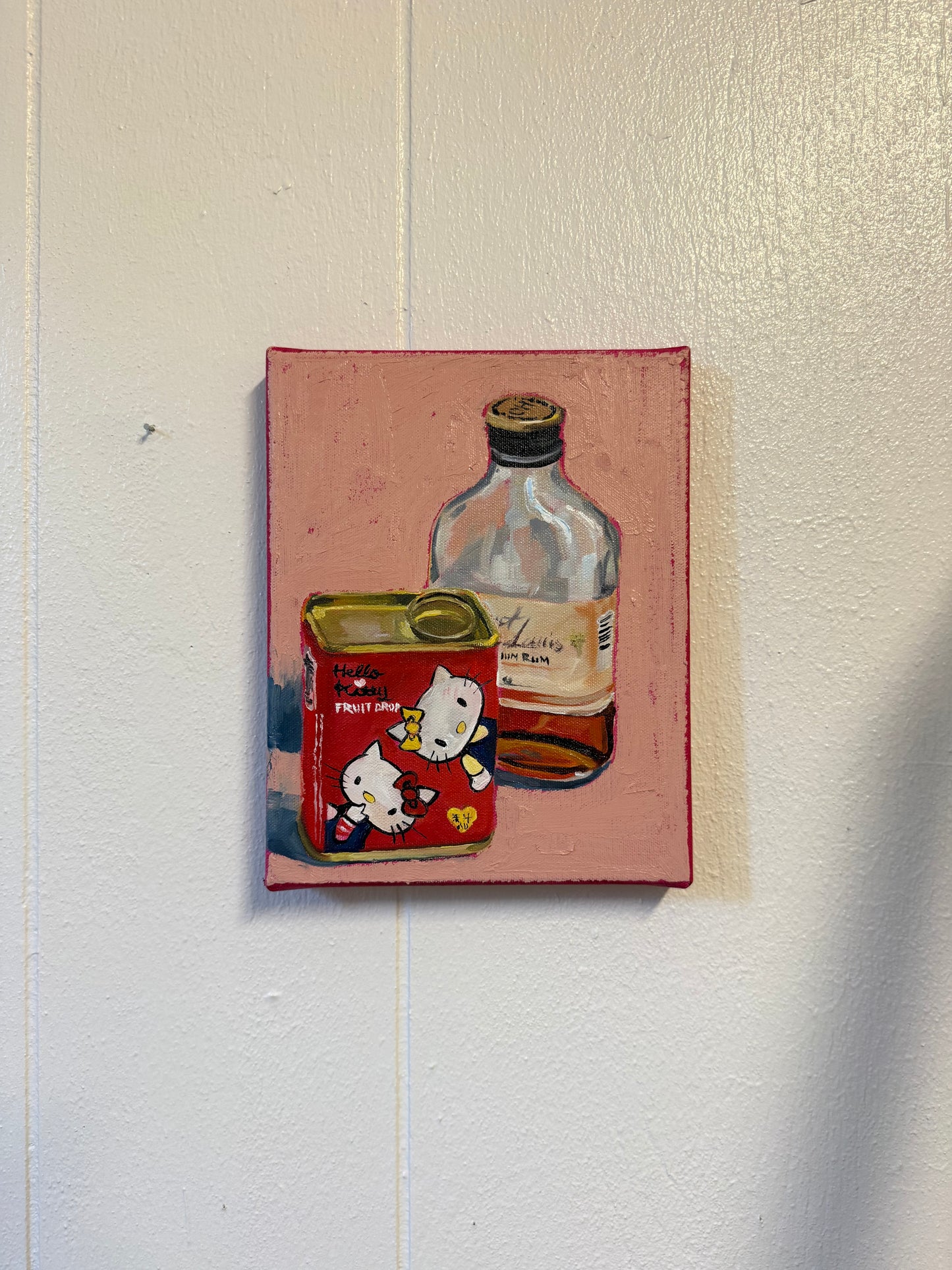 Hello kitty still life - original oilpainting