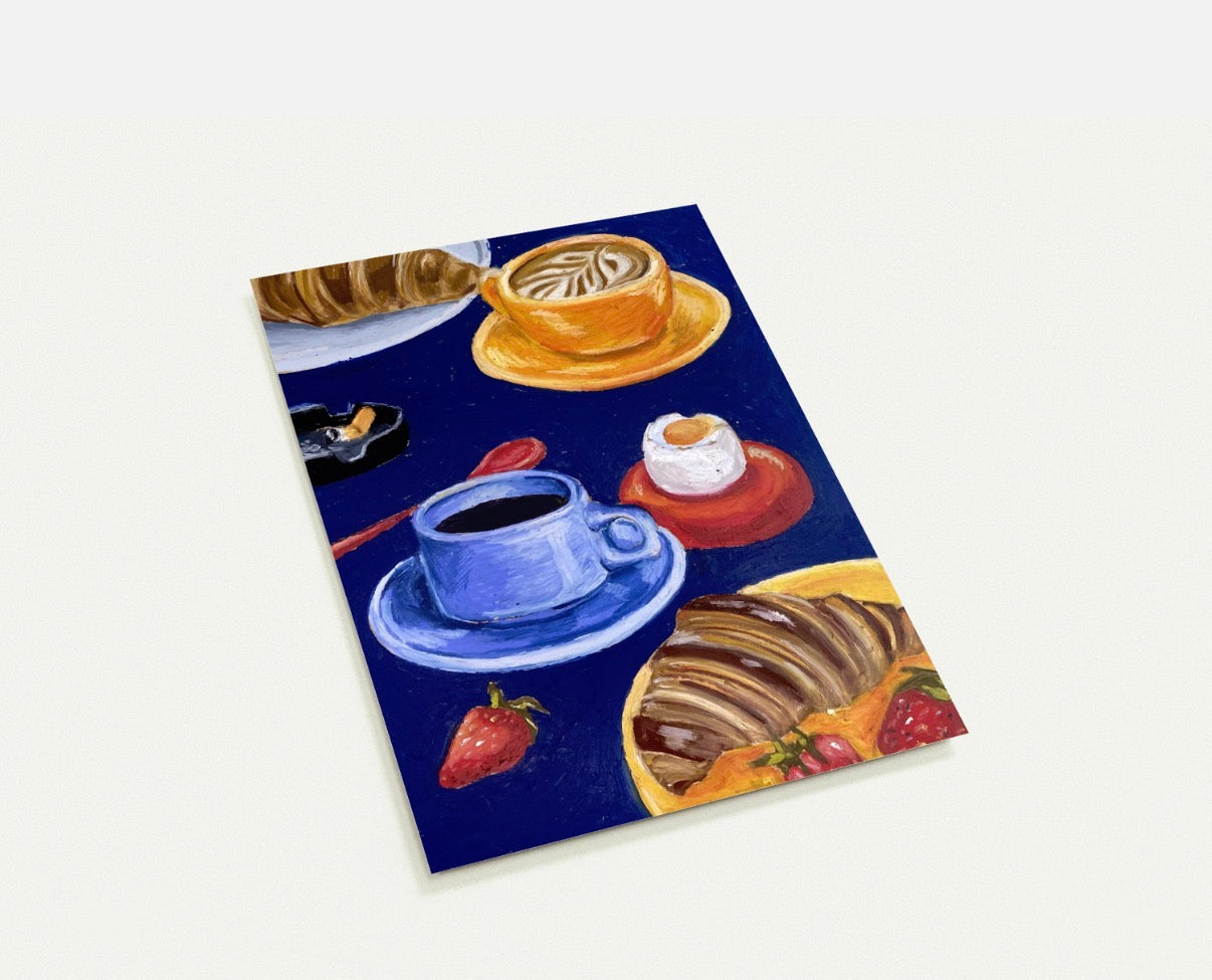 Postcard bundle - oilpastel collection